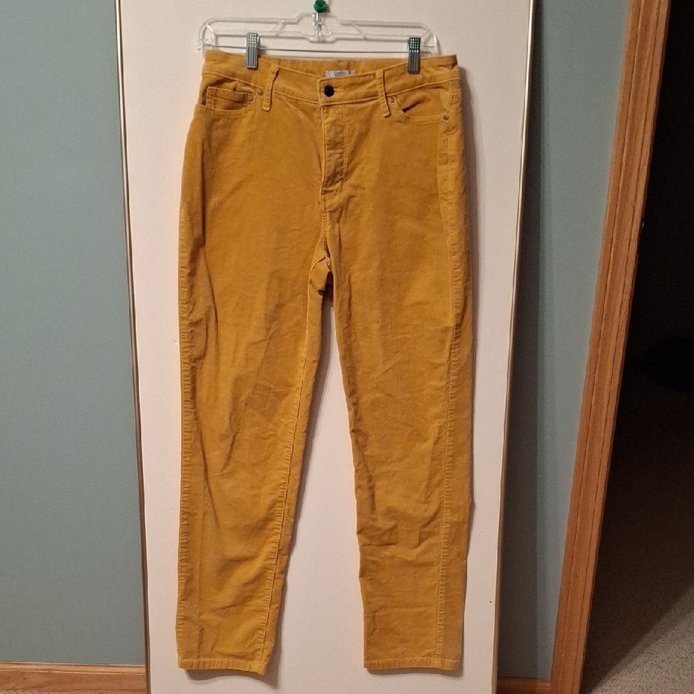 Croft & Barrow Men's Yellow Corduroy Pants